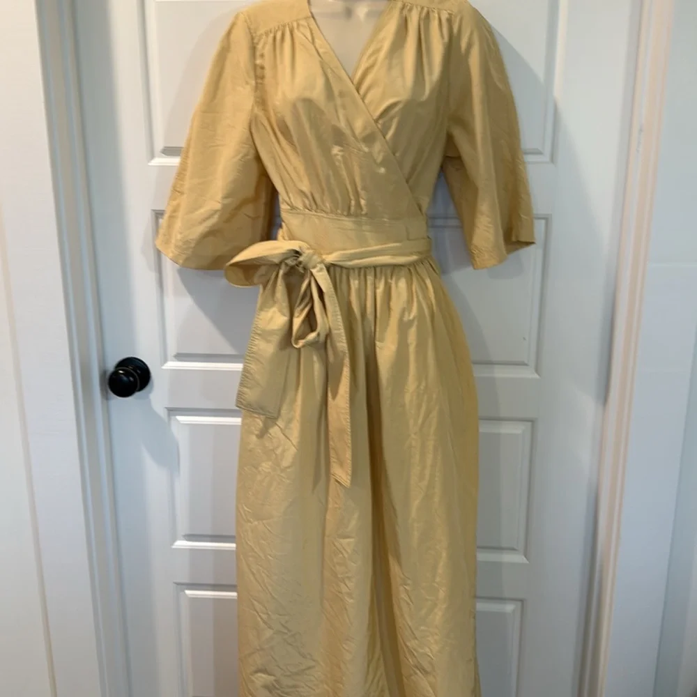 & Other Stories Voluminous Midi Wrap Dress Size 8 - Picture 2 of 10